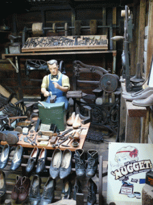 The mechanical shoemaker is creepy.